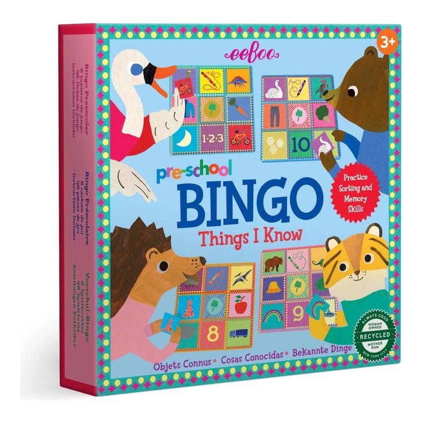 Pre-School Things I Know Bingo