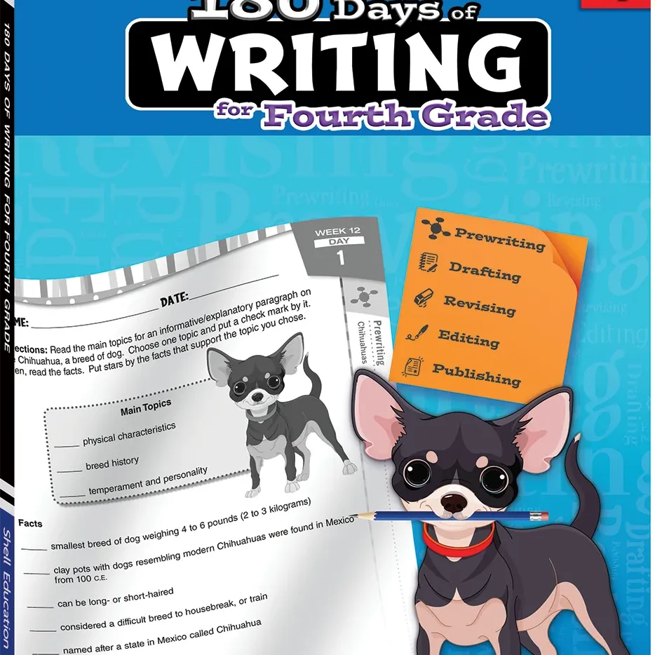 180 Days: Writing for Fourth Grade