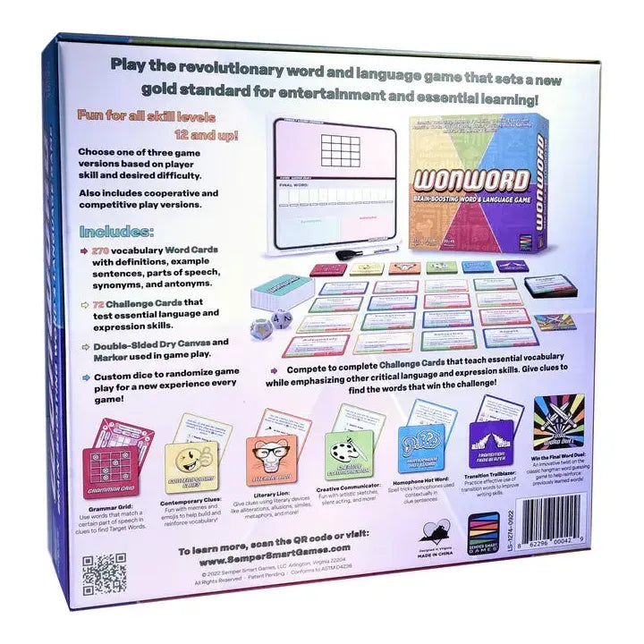 Semper Smart Games: Wonword: Brain-Boosting Word and Language Game