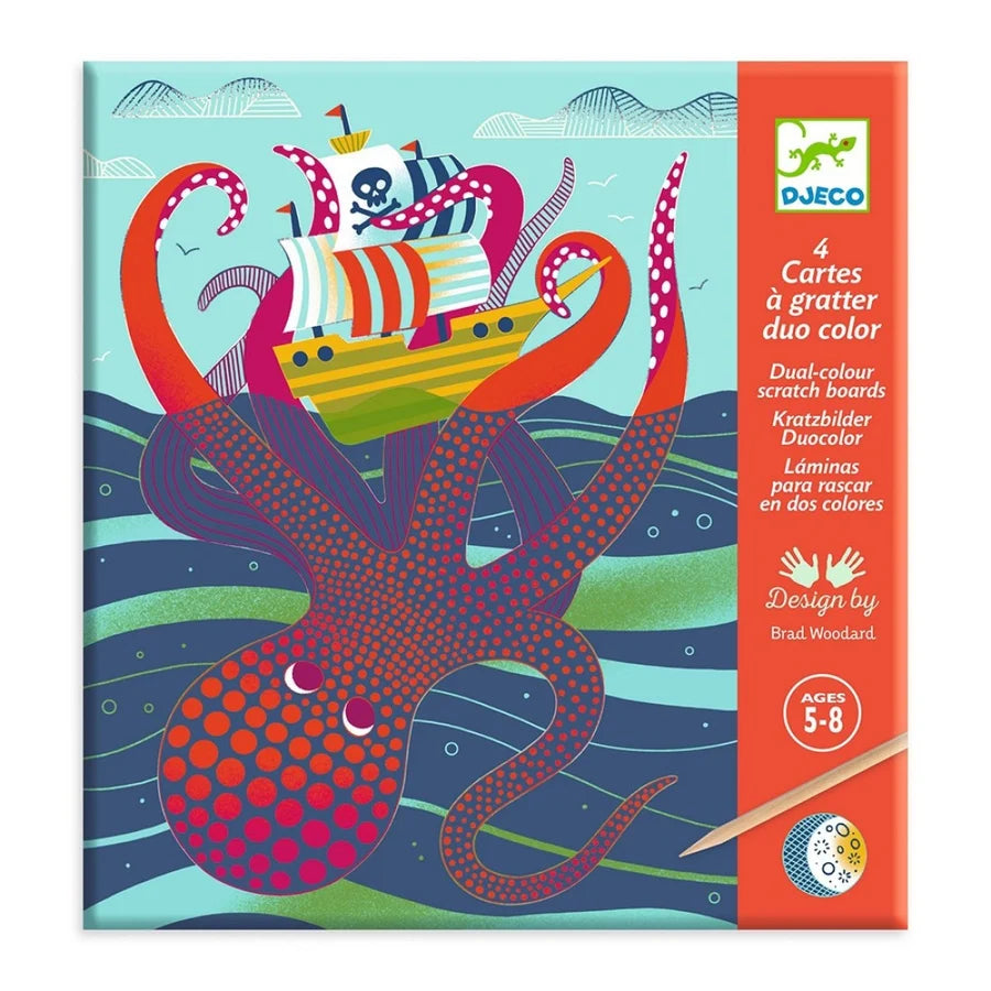 Djeco PG Topsy-Turvy Scratch Cards