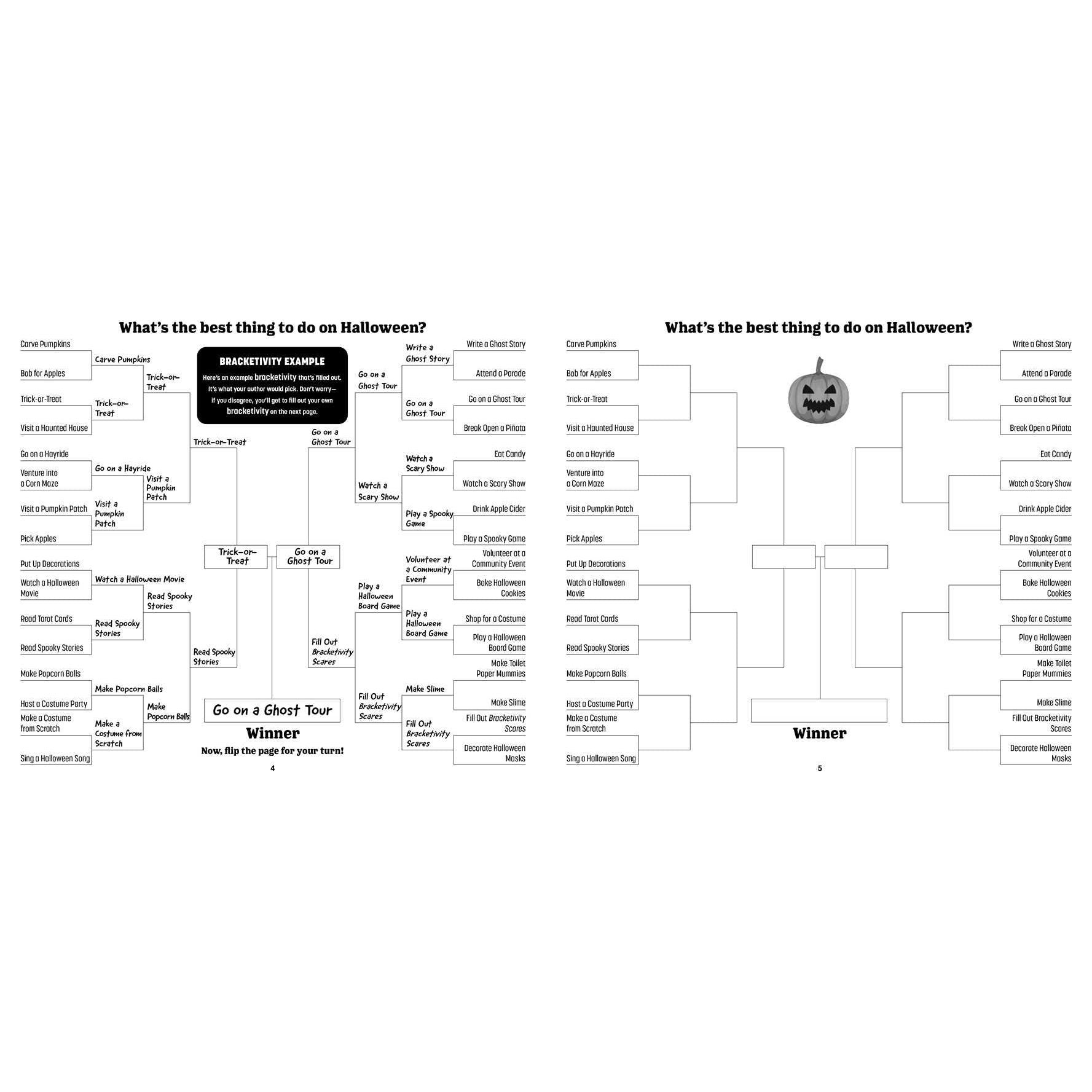 Bracketivity Scares Activity Book