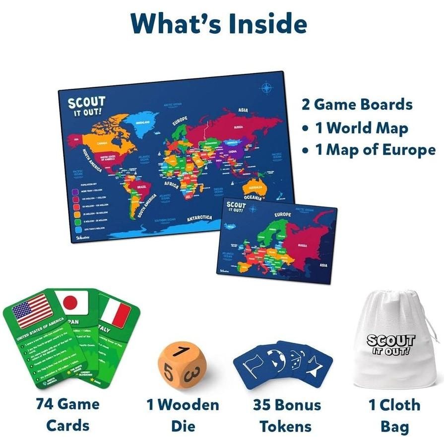 Scout It Out Countries of the World Board Game