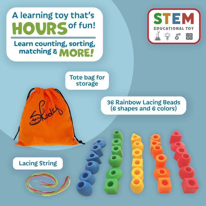Preschool Lacing & Stringing Beads Set