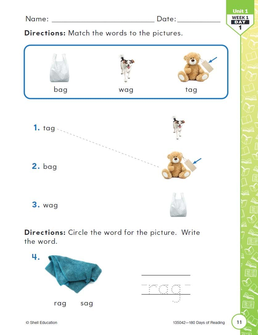 180 Days: Reading for Kindergarten, 2nd Edition