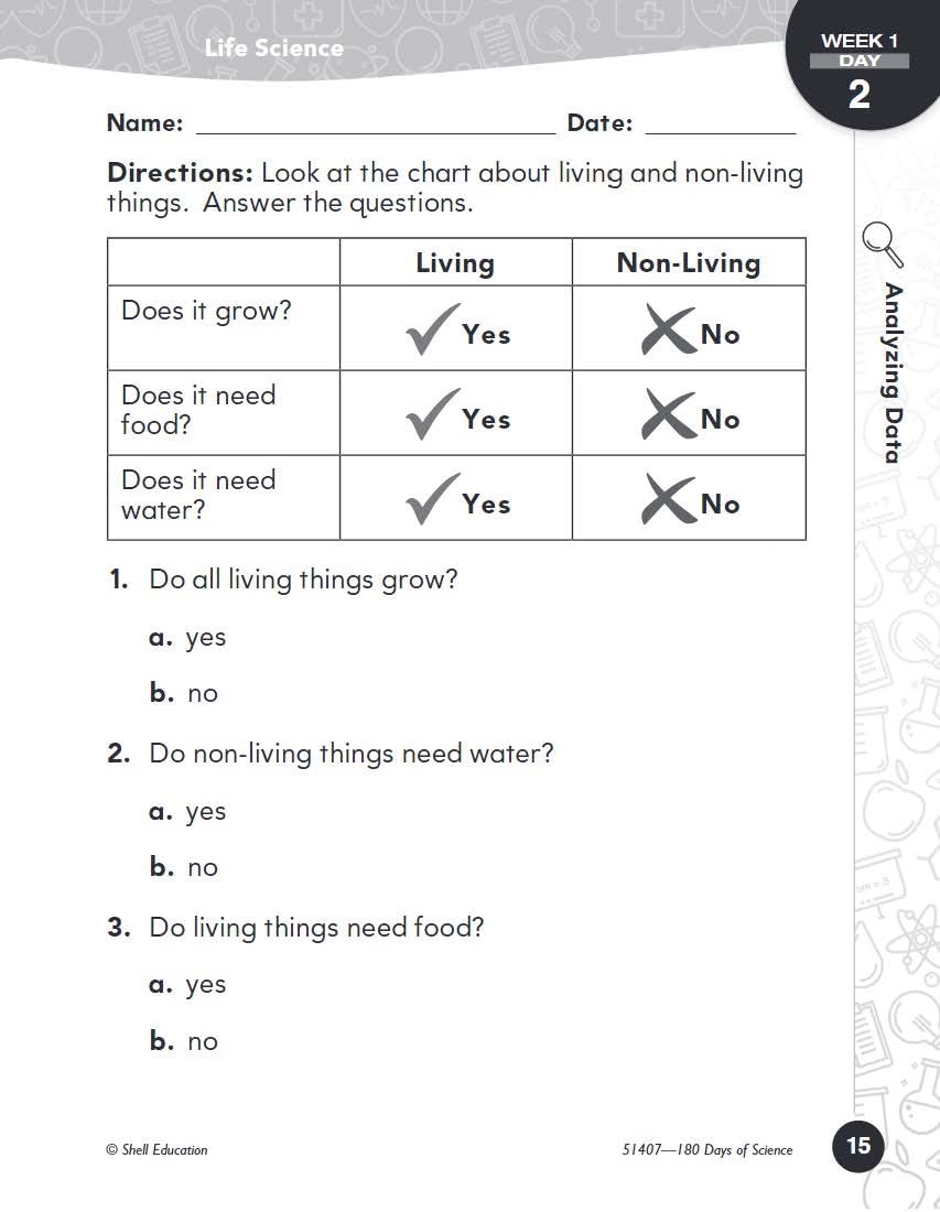 180 Days: Science for First Grade