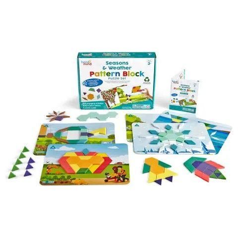 Seasons & Weather Pattern Block Puzzle Set