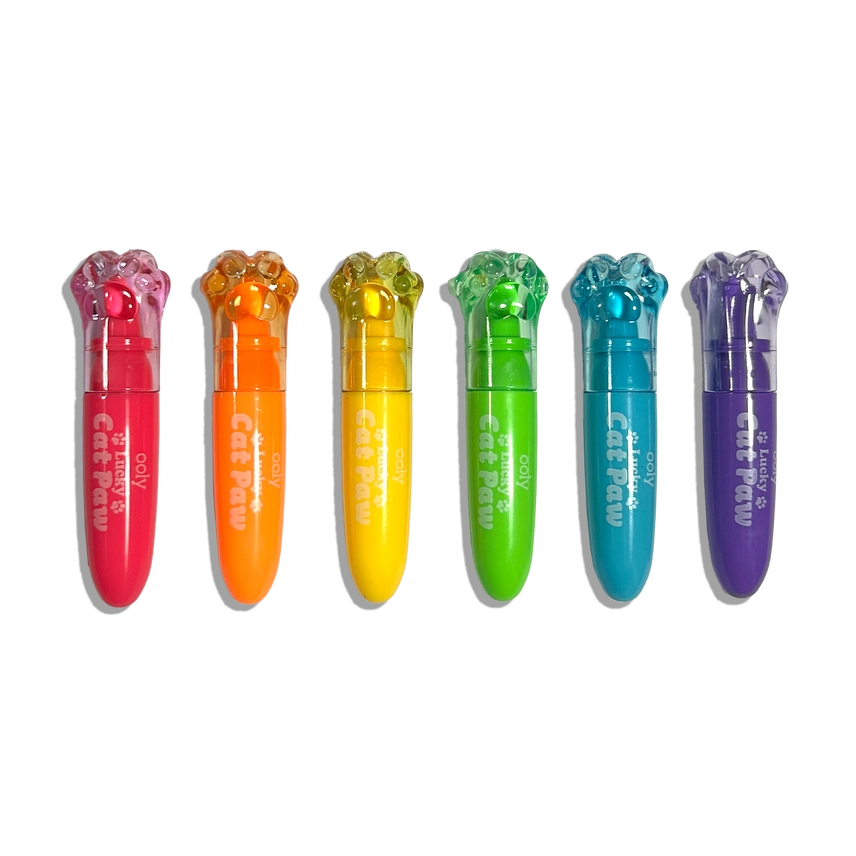 Lucky Cat Paw: Neon Highlighters - Berry Scent (Set of 6)