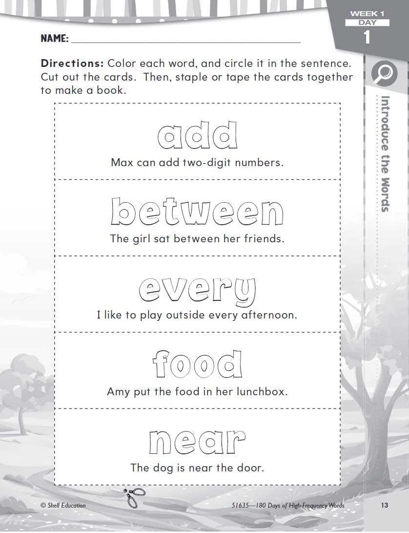 180 Days: High-Frequency Words for Second Grade