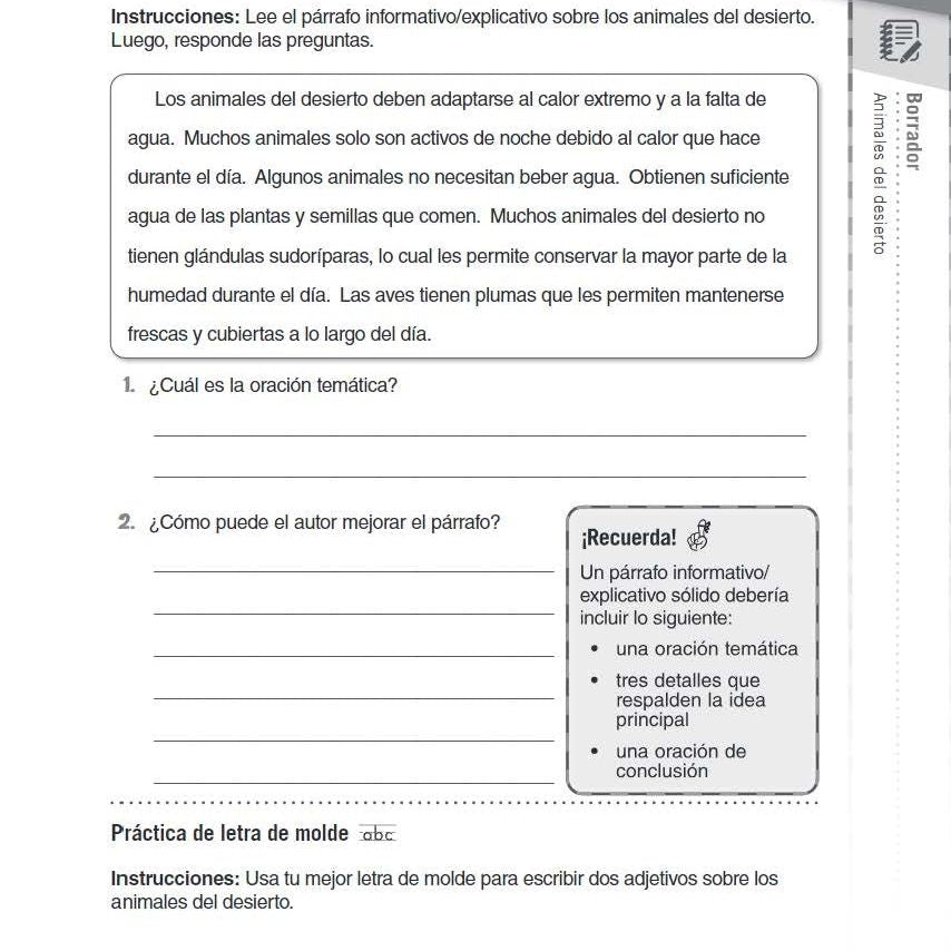 180 Days: Writing for Third Grade (Spanish)