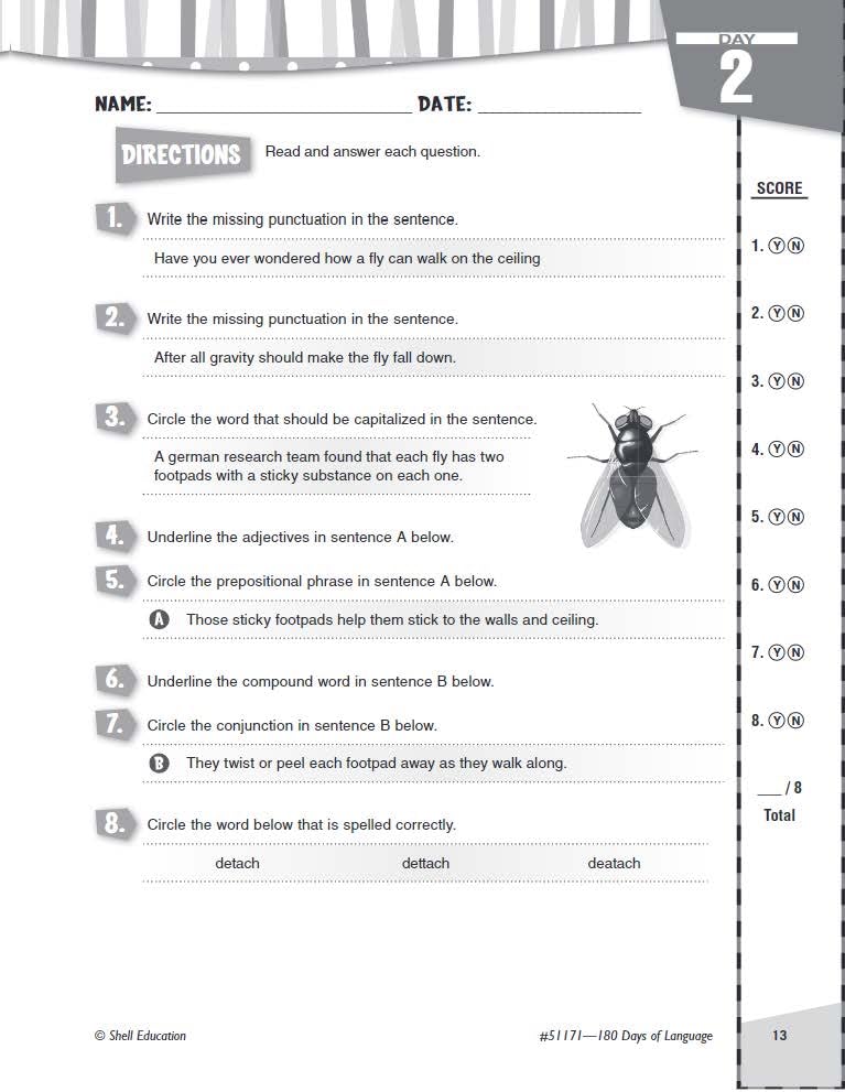 180 Days: Language for Sixth Grade