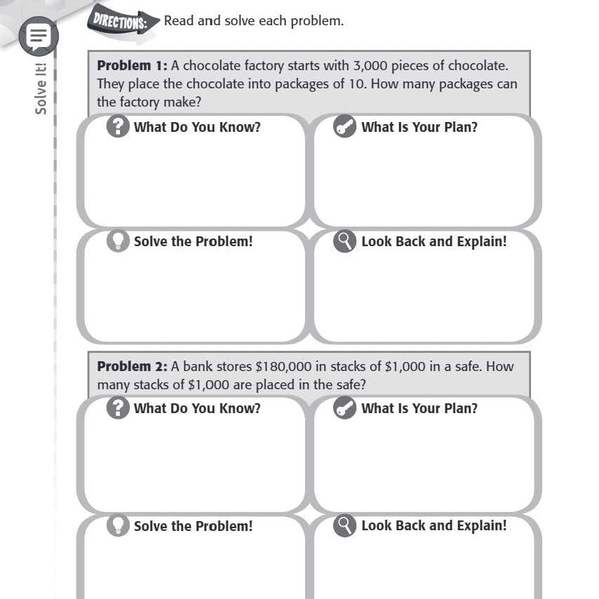 180 Days: Problem Solving for Fourth Grade