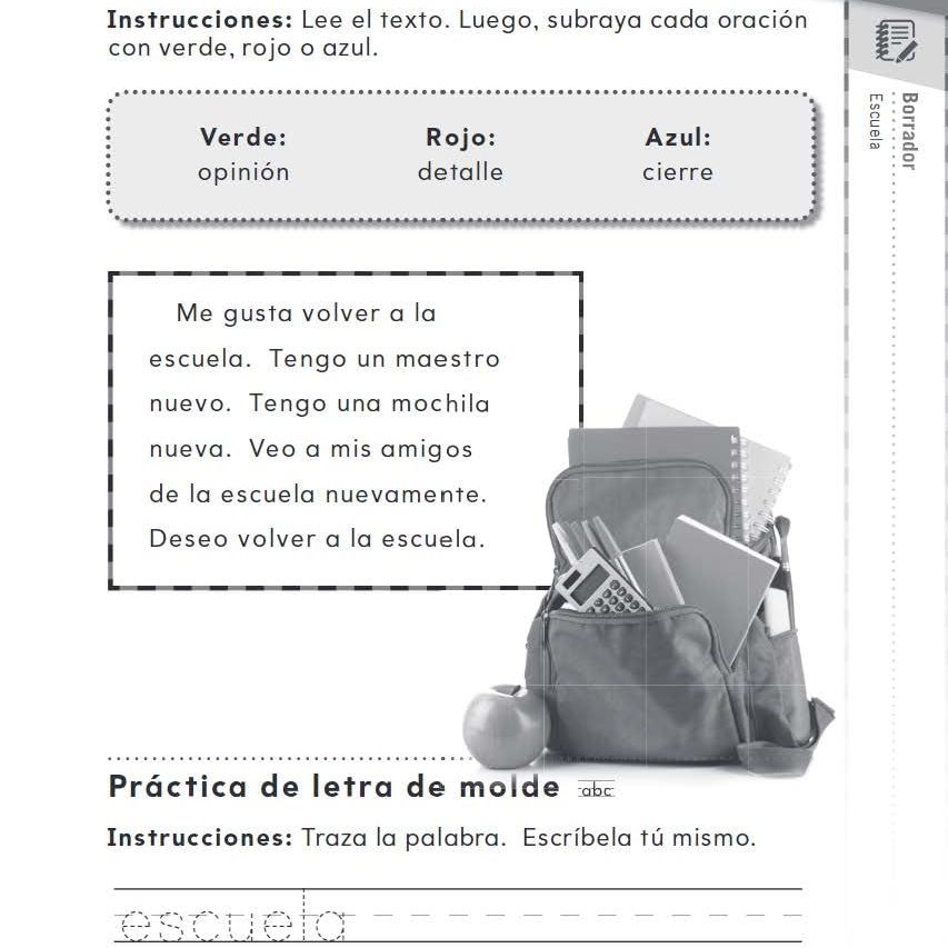 180 Days: Writing for First Grade (Spanish)
