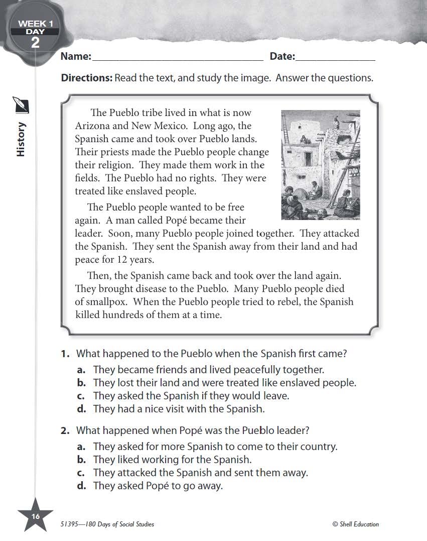 180 Days: Social Studies for Third Grade