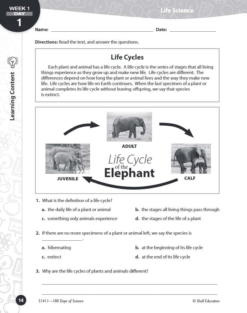 180 Days: Science for Fifth Grade