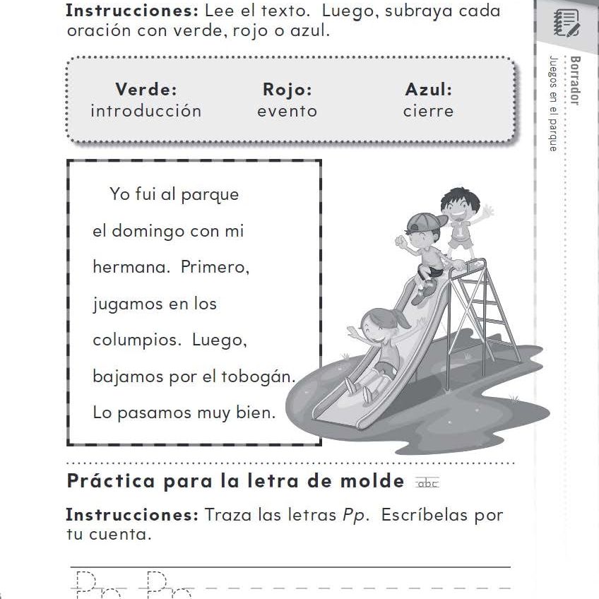 180 Days: Writing for Kindergarten (Spanish)