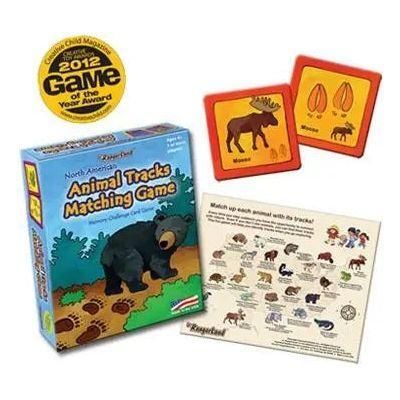 North American Animal Tracks Matching Game