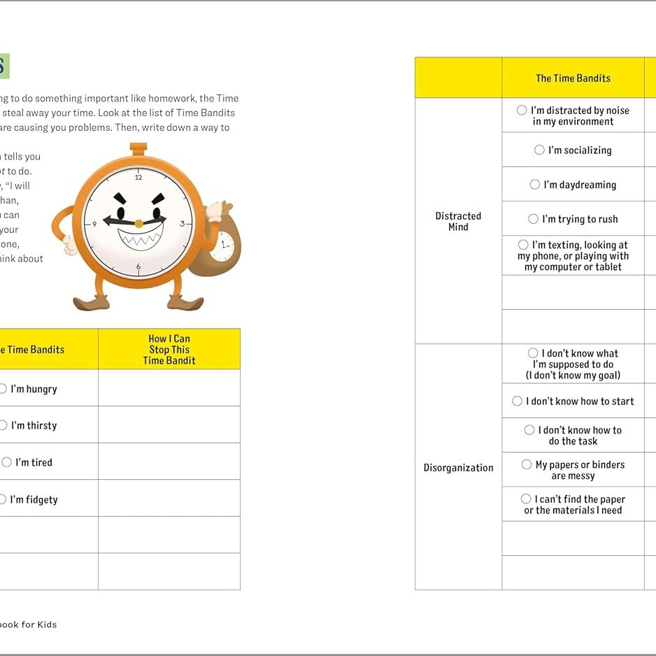 Executive Functioning Workbook For Kids