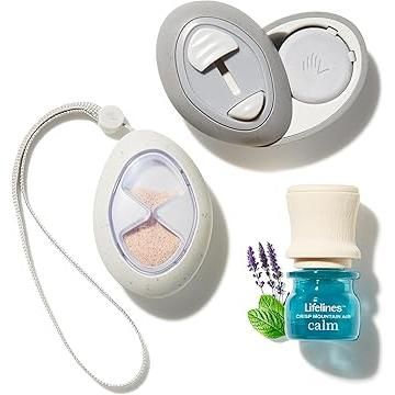 Lifelines 2pk Grounding Stones - Motion Fidget Collection plus Essential Oil Blend