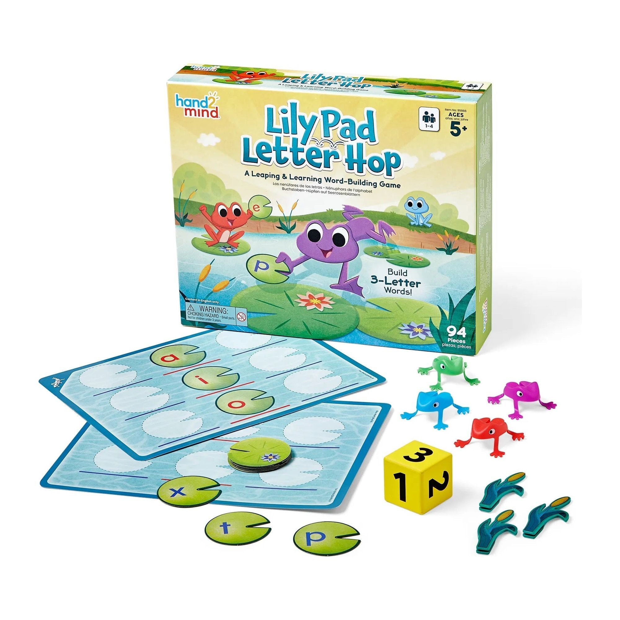 Lily Pad Letter Hop Word-Building Game