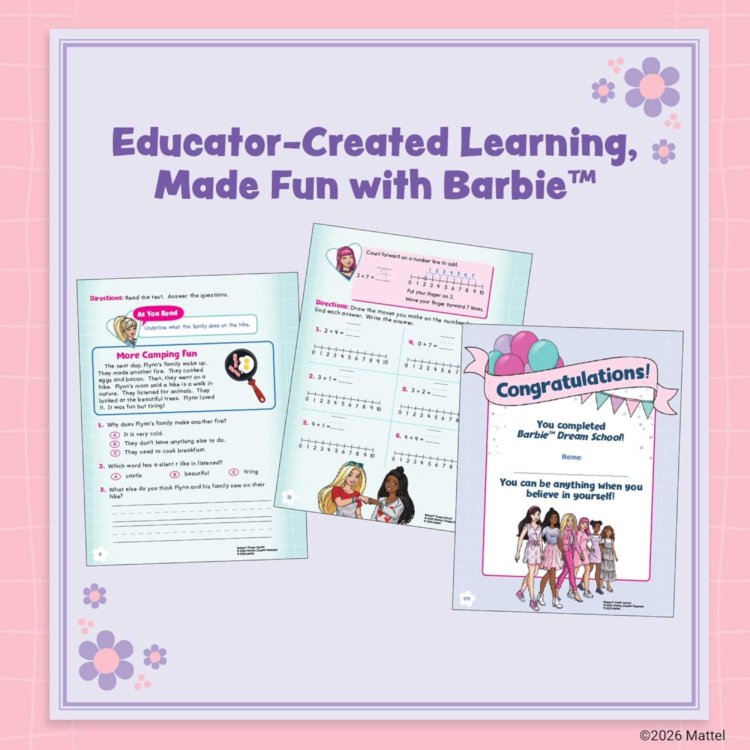 Barbie Dream School Preschool Workbook