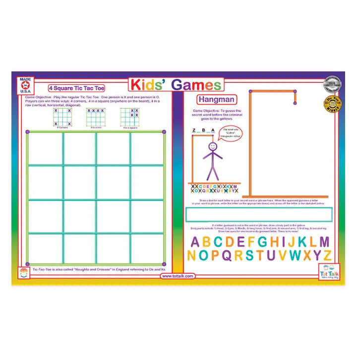 Kids Games Placemat