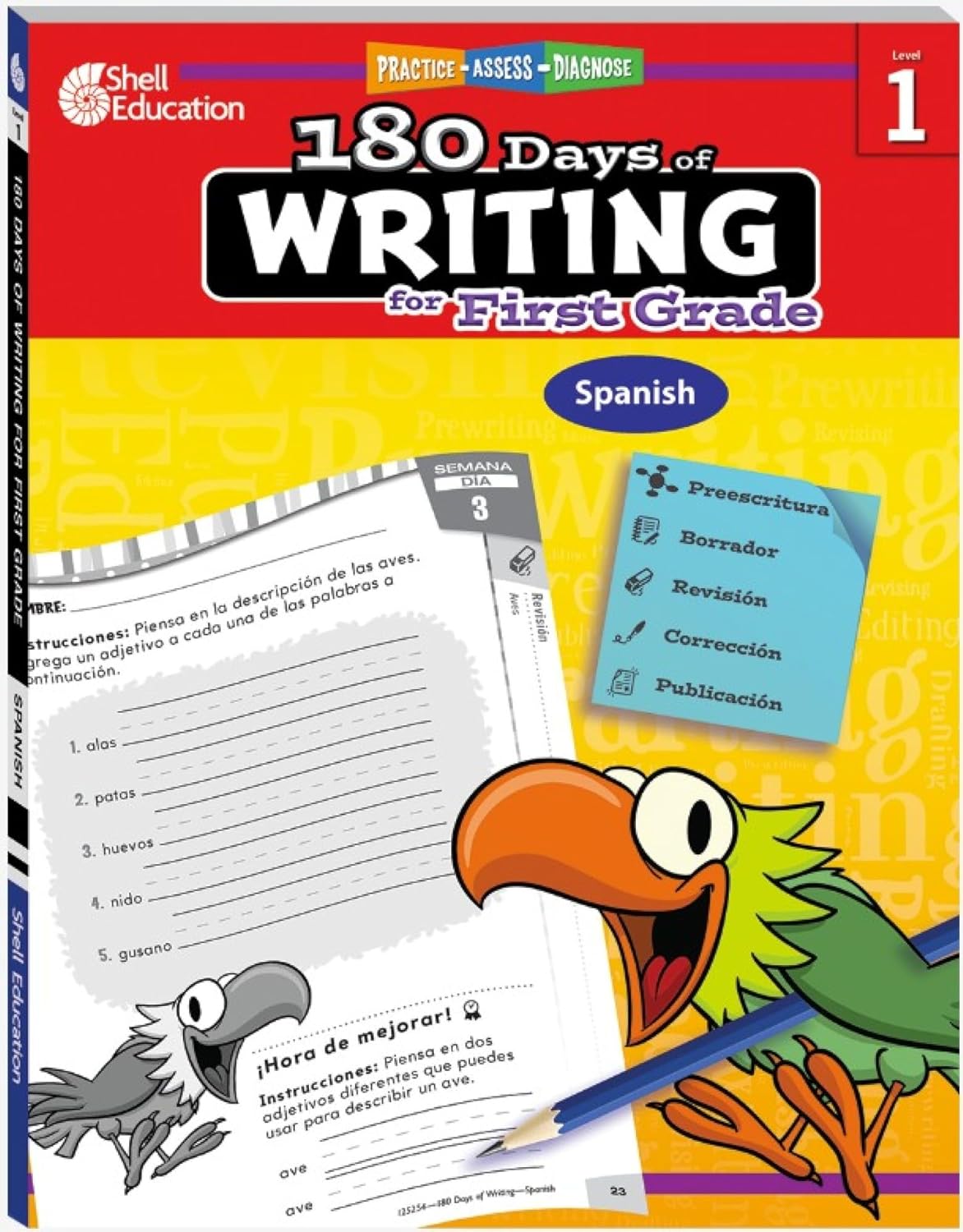180 Days: Writing for First Grade (Spanish)