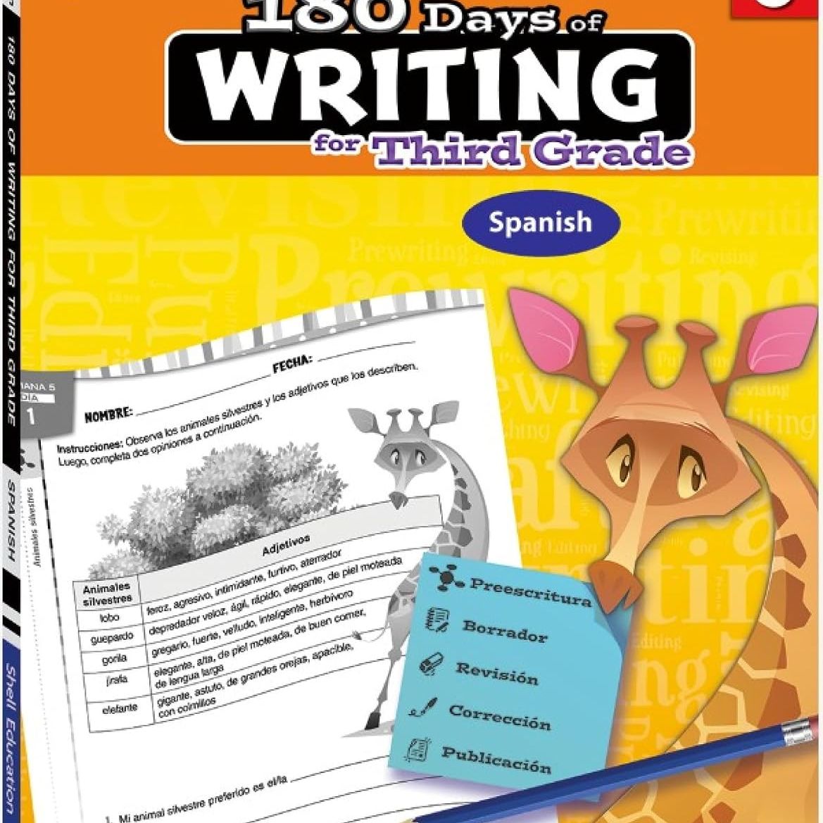 180 Days: Writing for Third Grade (Spanish)