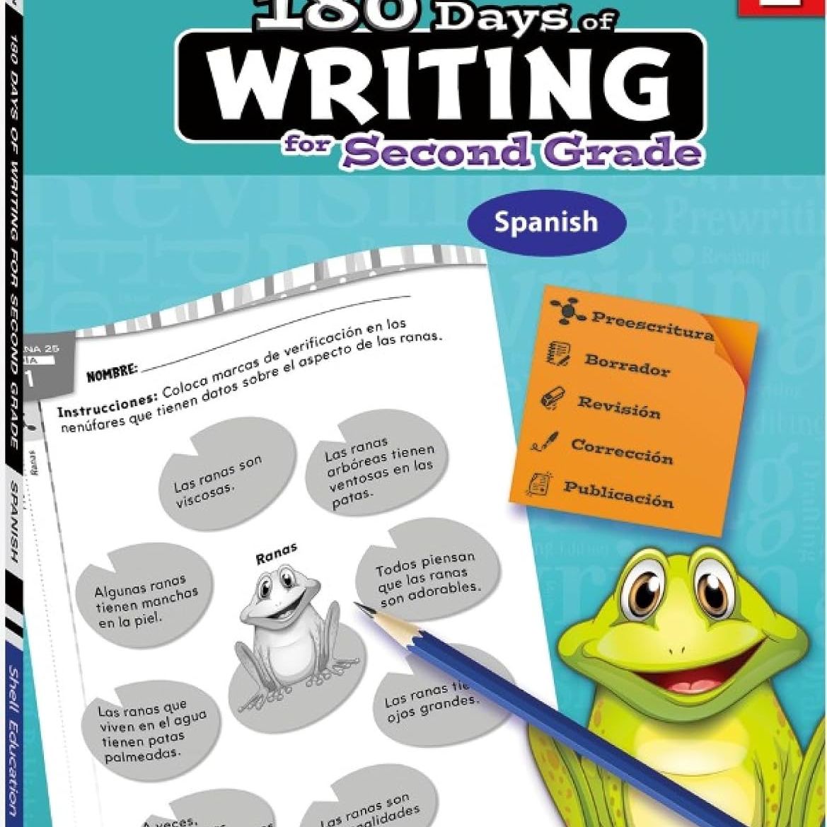 180 Days: Writing for Second Grade (Spanish)