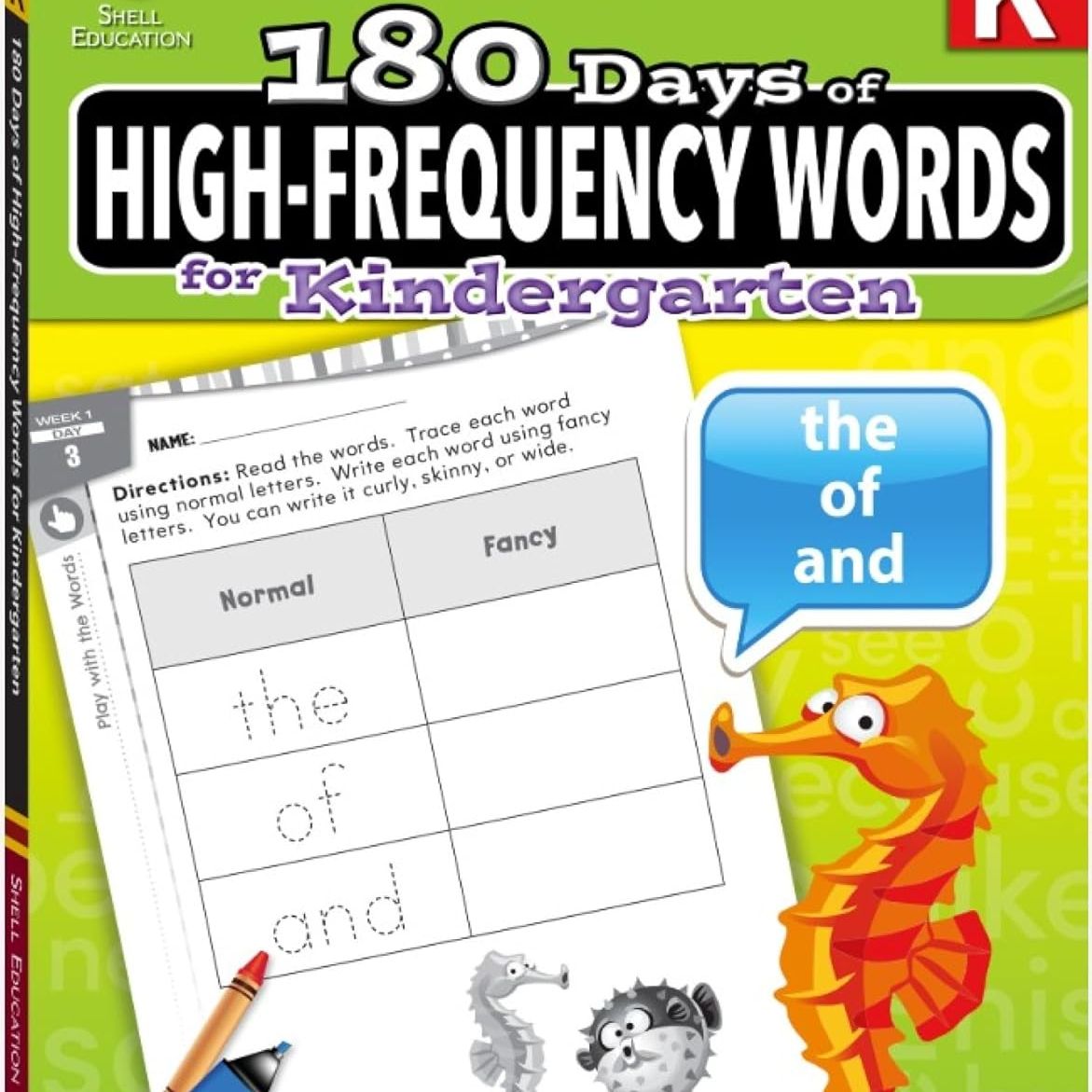 180 Days: High-Frequency Words for Kindergarten