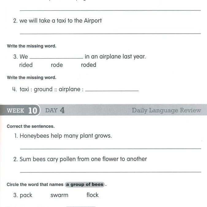 Paragraph Writing, Workbook (Grades 2–4)