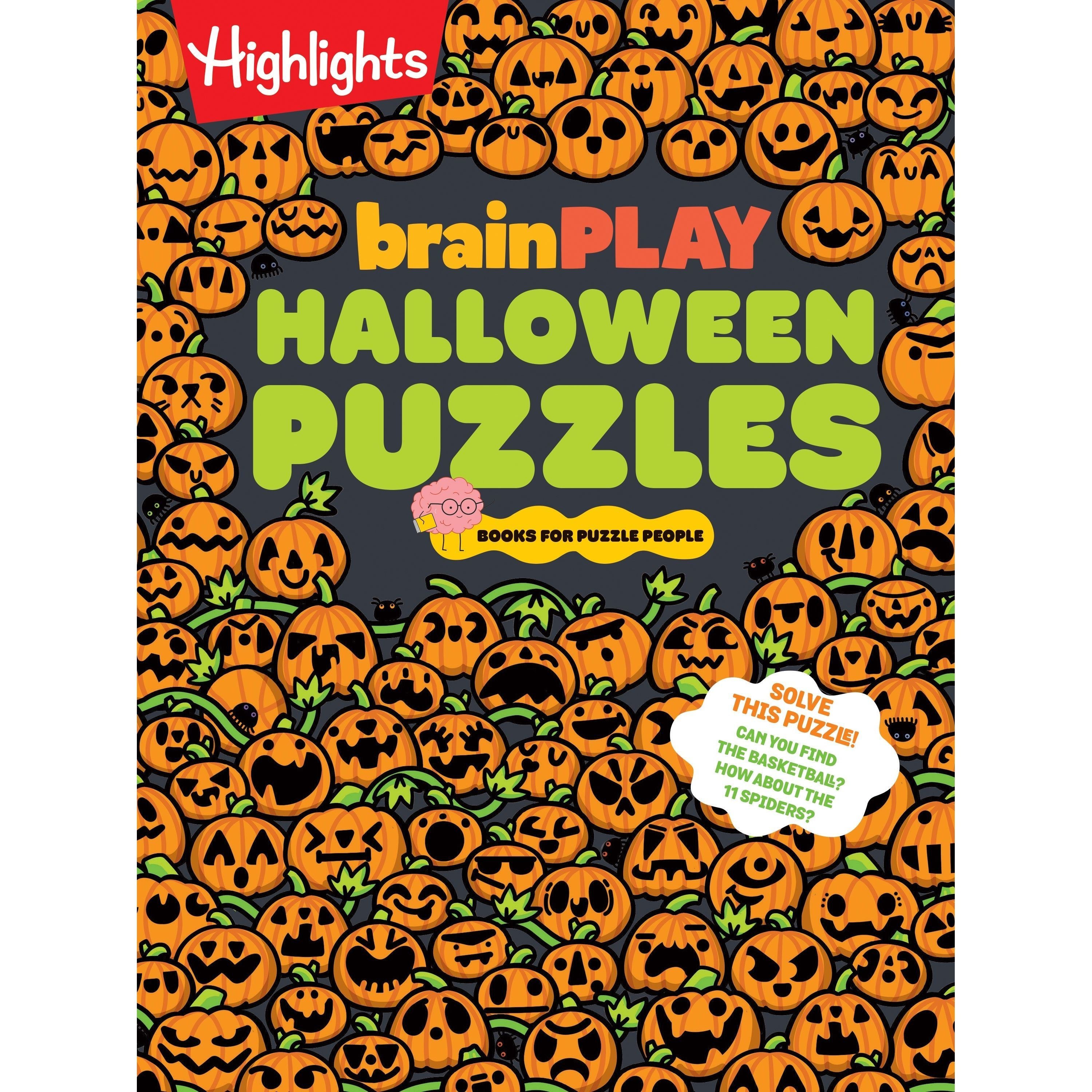 brainPLAY Halloween Puzzles Activity Book