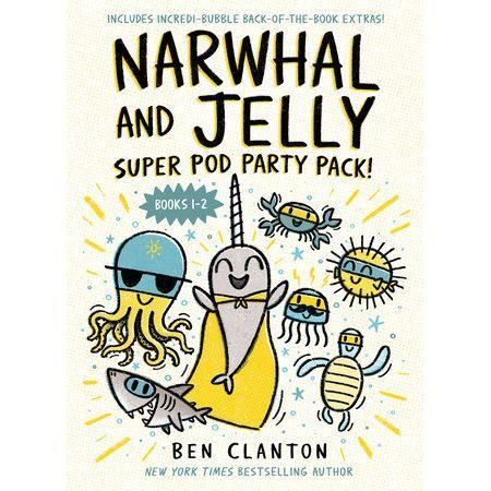 Narwhal and Jelly Super Pod Party Pack (A Narwhal and Jelly Books 1&2)