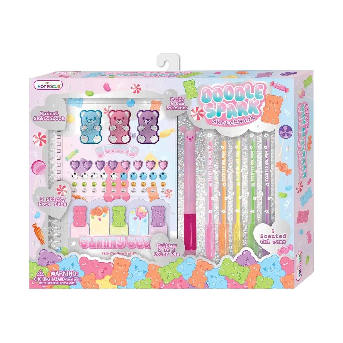 Hot Focus Doodle Spark Sketchbook, Gummy Bear