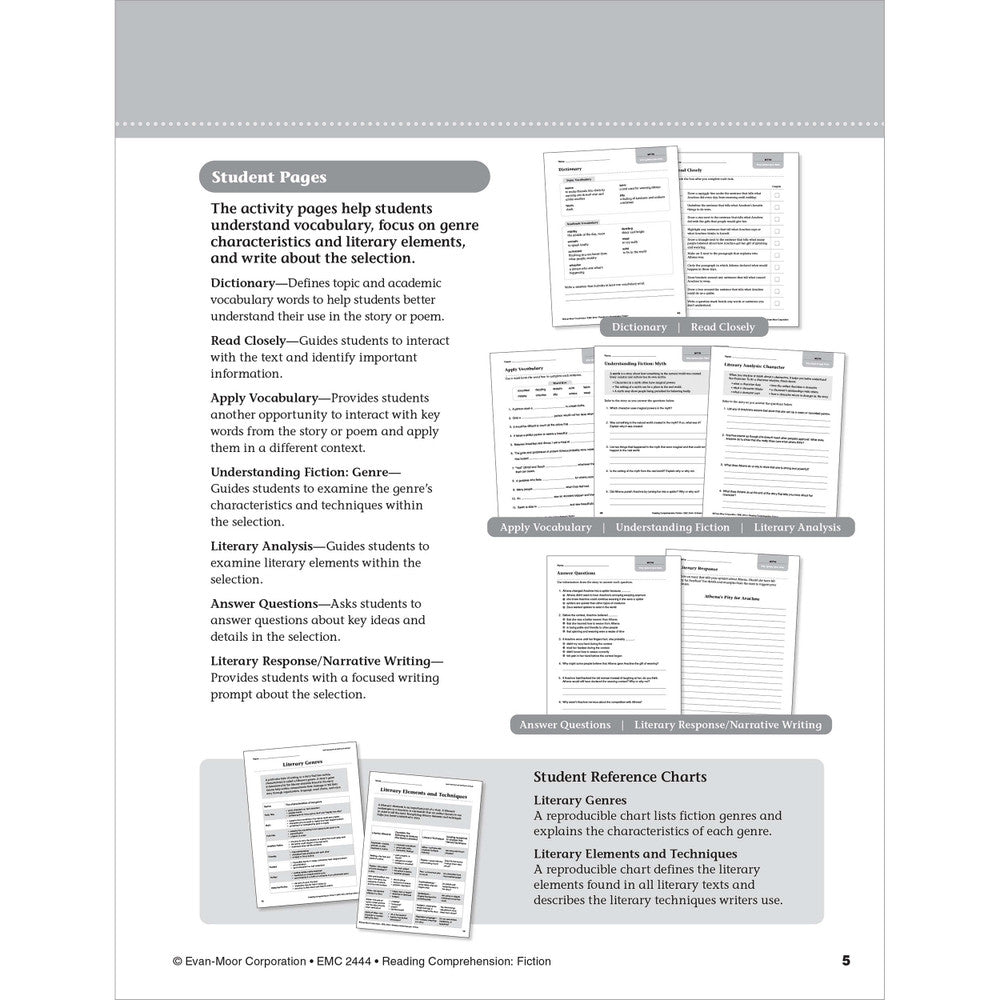 Reading Comprehension: Fiction, Teacher Resource Workbook (Grade 4)