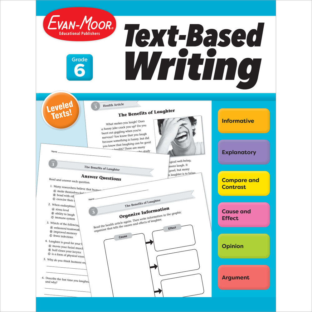 Text-Based Writing Workbook, Grade 6