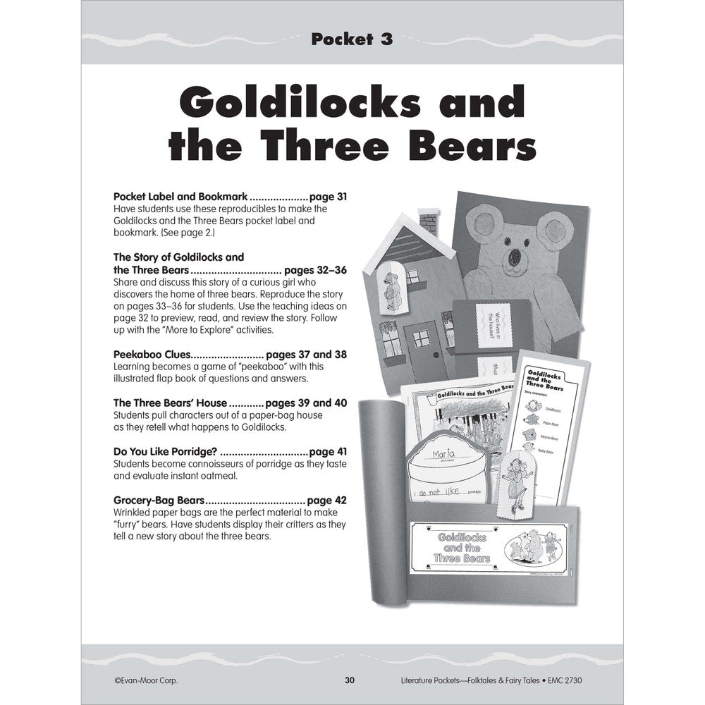 Literature Pockets: Folktales & Fairy Tales, Teacher Resource Workbook (Grades K–1)