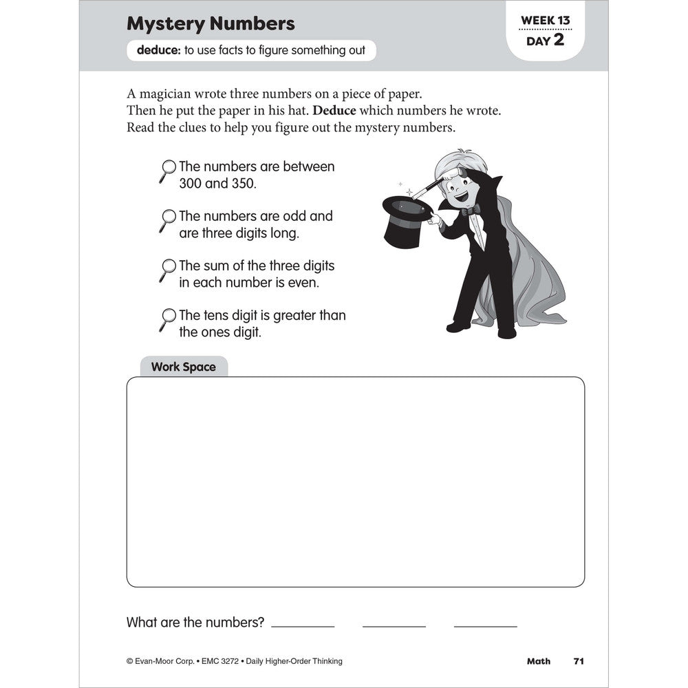 Daily Higher-Order Thinking, Teacher Resource Workbook (Grade 2)