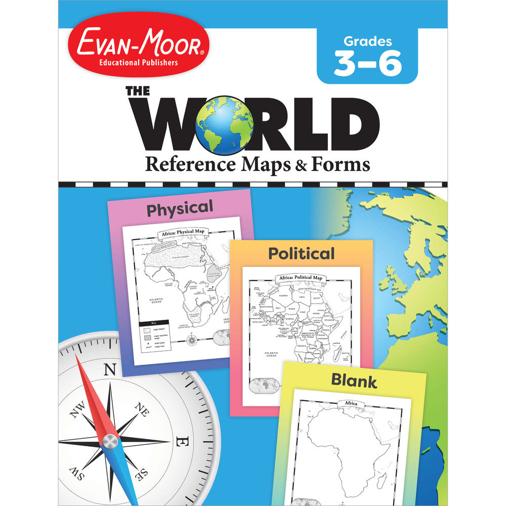 The World Reference Maps & Forms Grades 3–6 Workbook