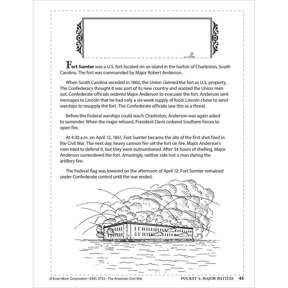 History Pockets: The American Civil War, Teacher Resource Workbook Grade 4-6
