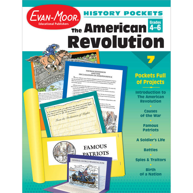 History Pockets: The American Revolution, Teacher Resource Workbook Grade 4-6
