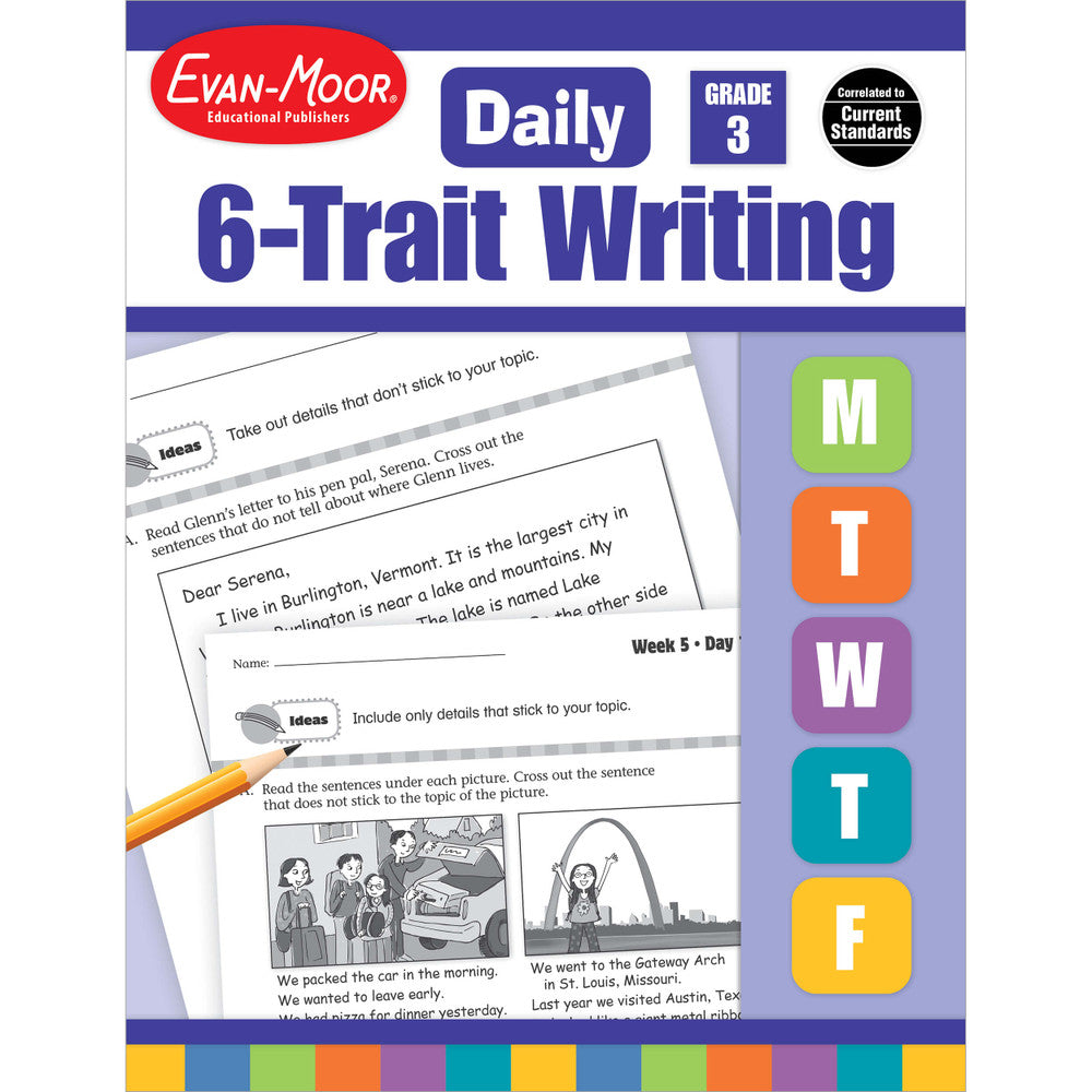 Daily 6-Trait Writing Workbook, Grade 3