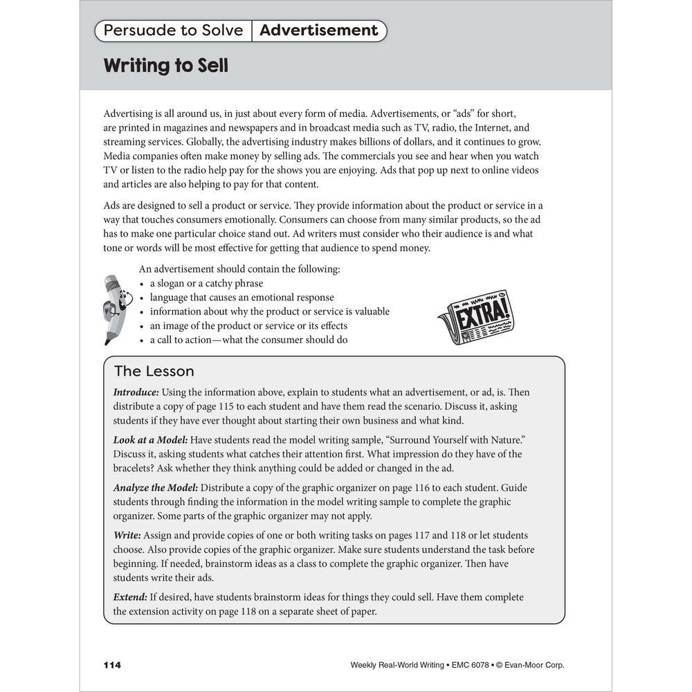 Real-World Writing Workbook, Grades 3-4
