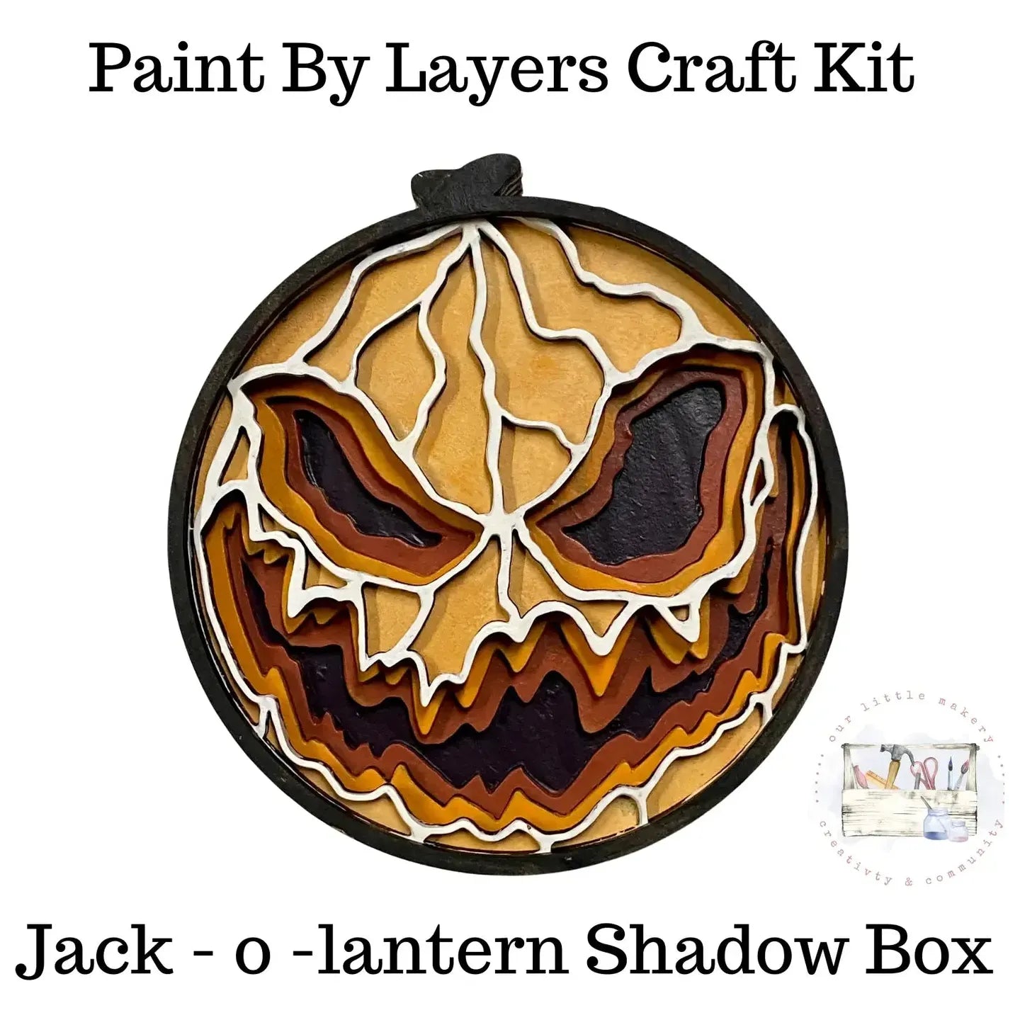 Jack-o-lantern Shadow Box Kit