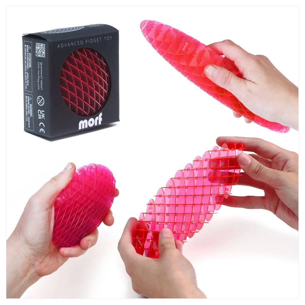 Morf Fidget Worm Pink Small