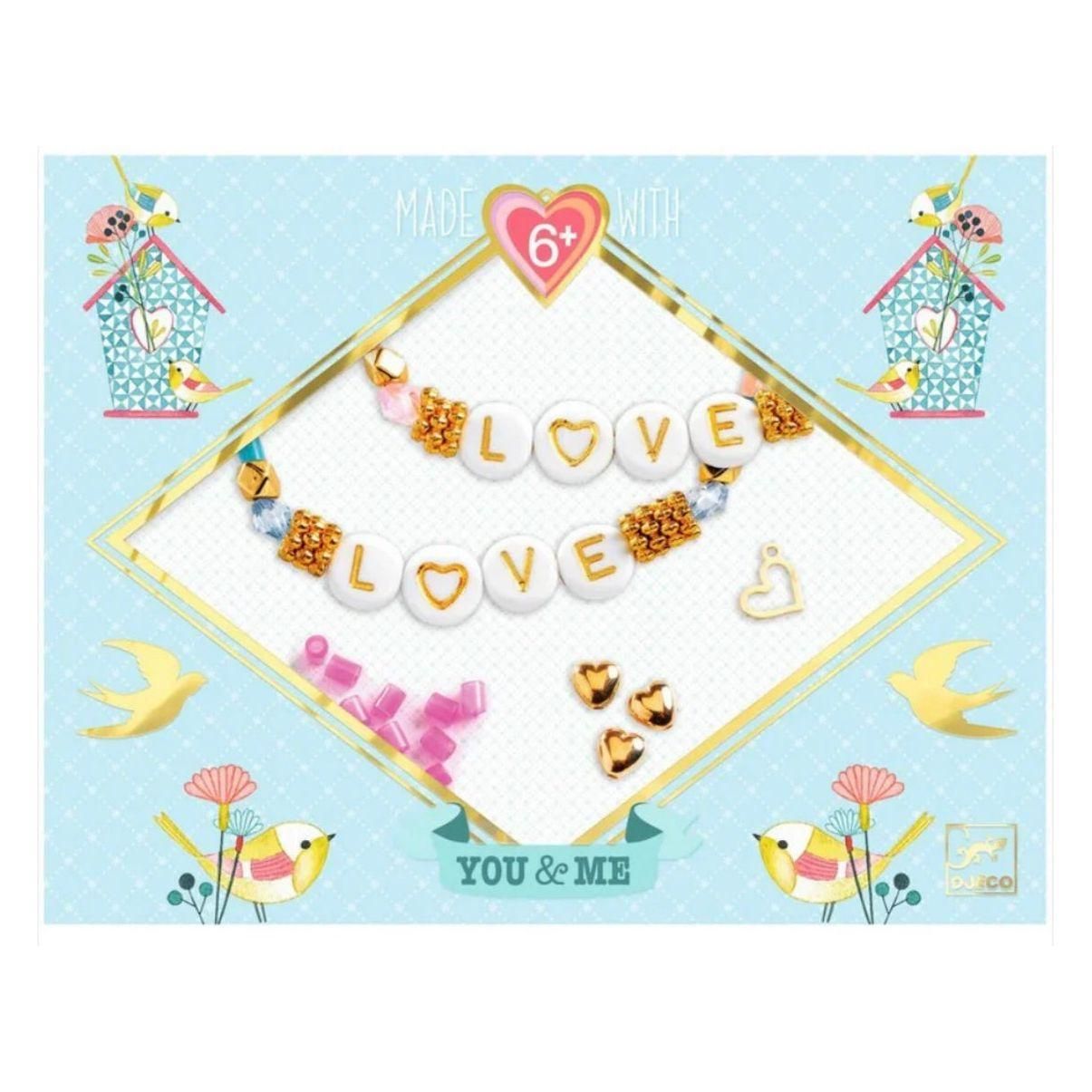 You & Me Bead Jewelry Kit - Love Letters