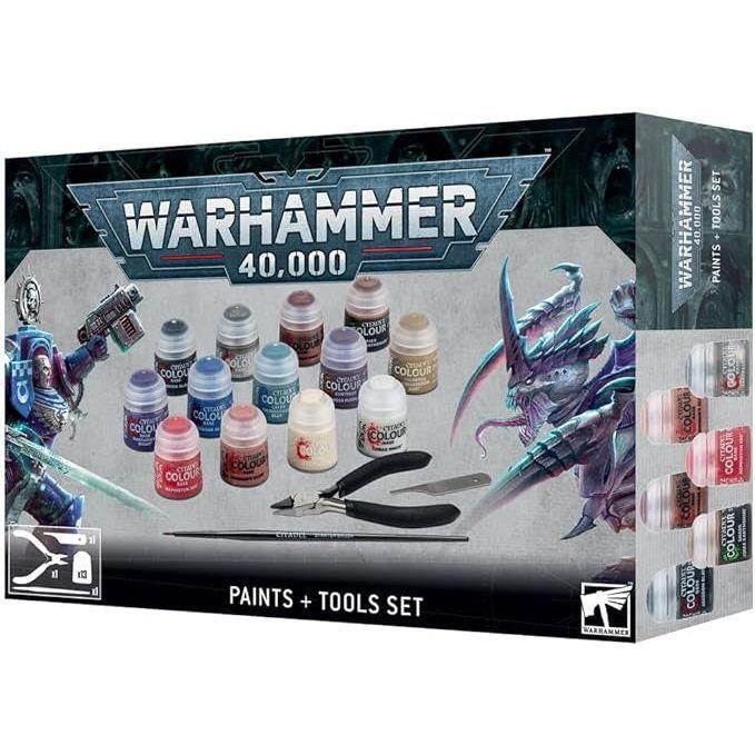 Games Workshop Warhammer 40K: Paints & Tools Set, White
