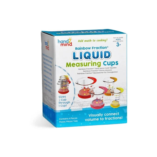 Rainbow Fraction Liquid Measuring Cups, Fraction Manipulatives, Measuring Cups