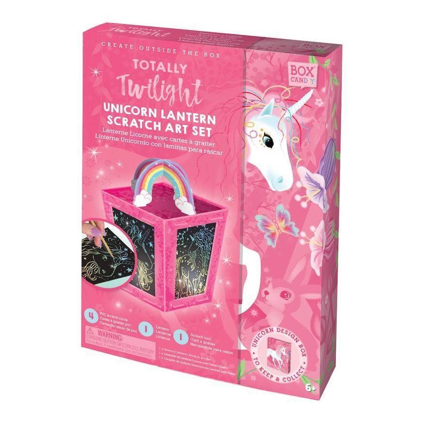 Totally Twilight Unicorn Lantern Scratch Art Set