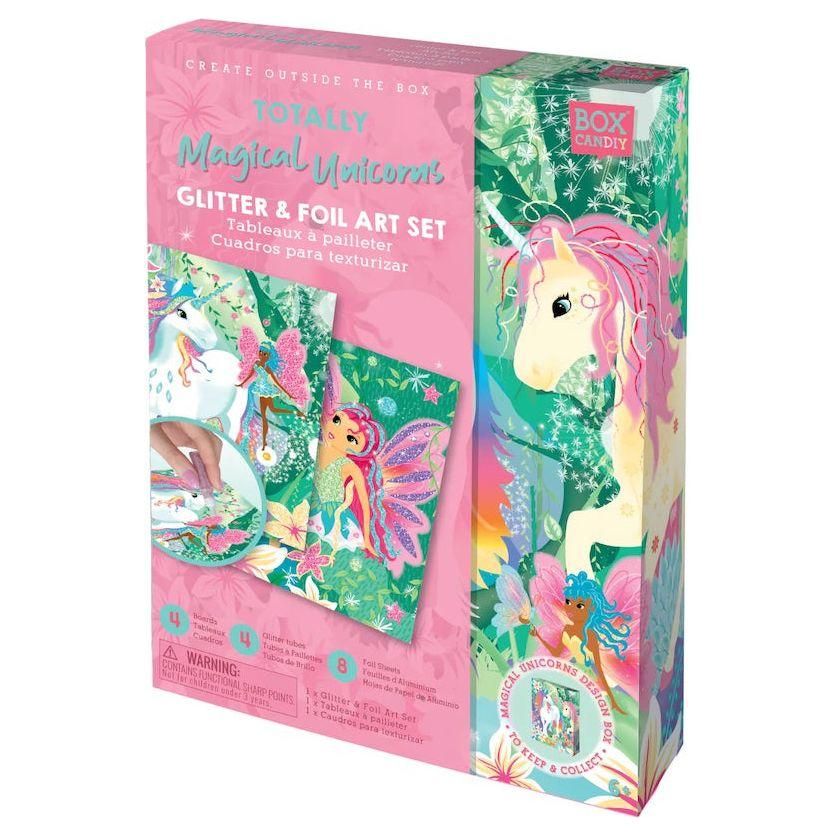 Totally Magical Unicorns Glitter Foil Art Set