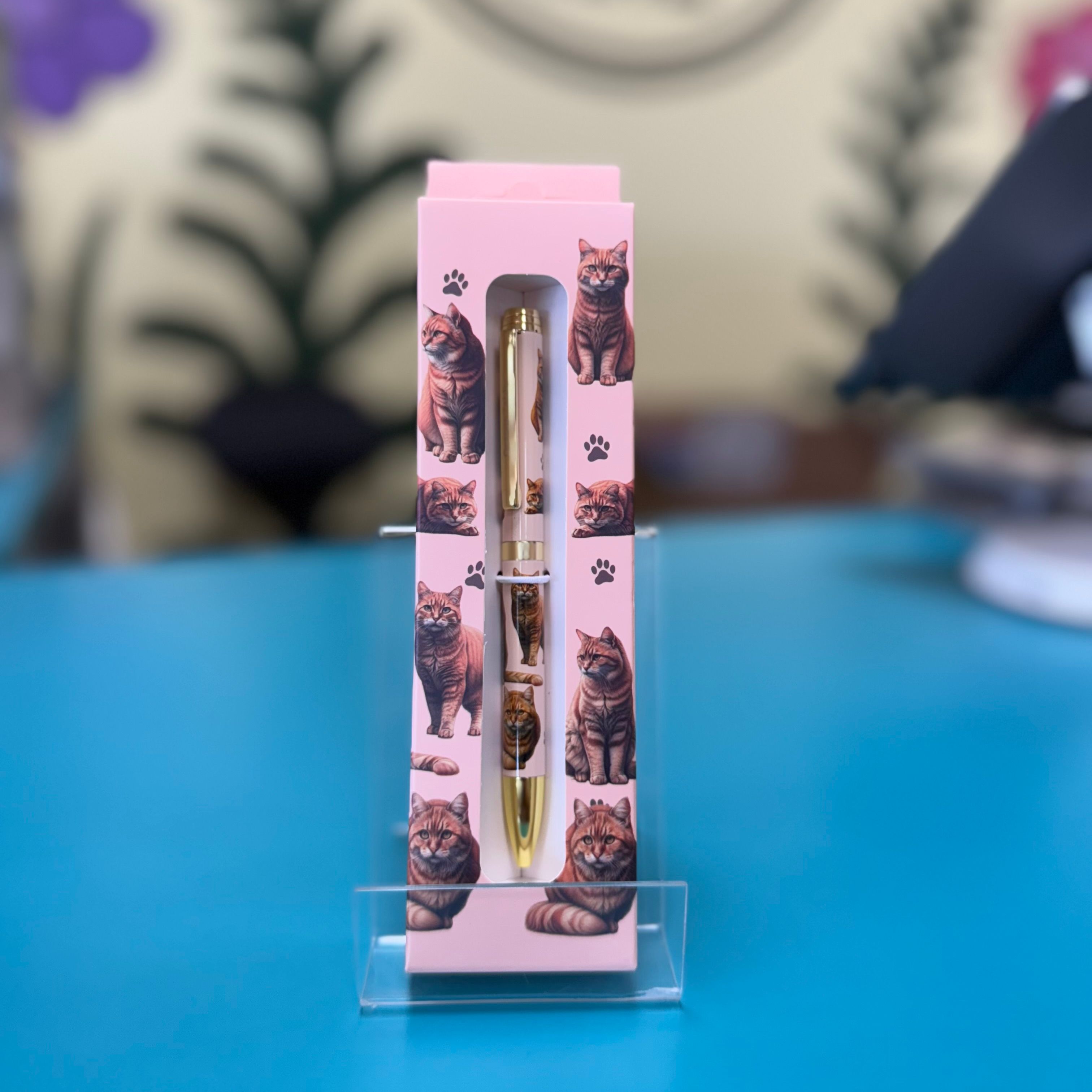 E&S Pets Ballpoint Pen: Tabby Orange Cat